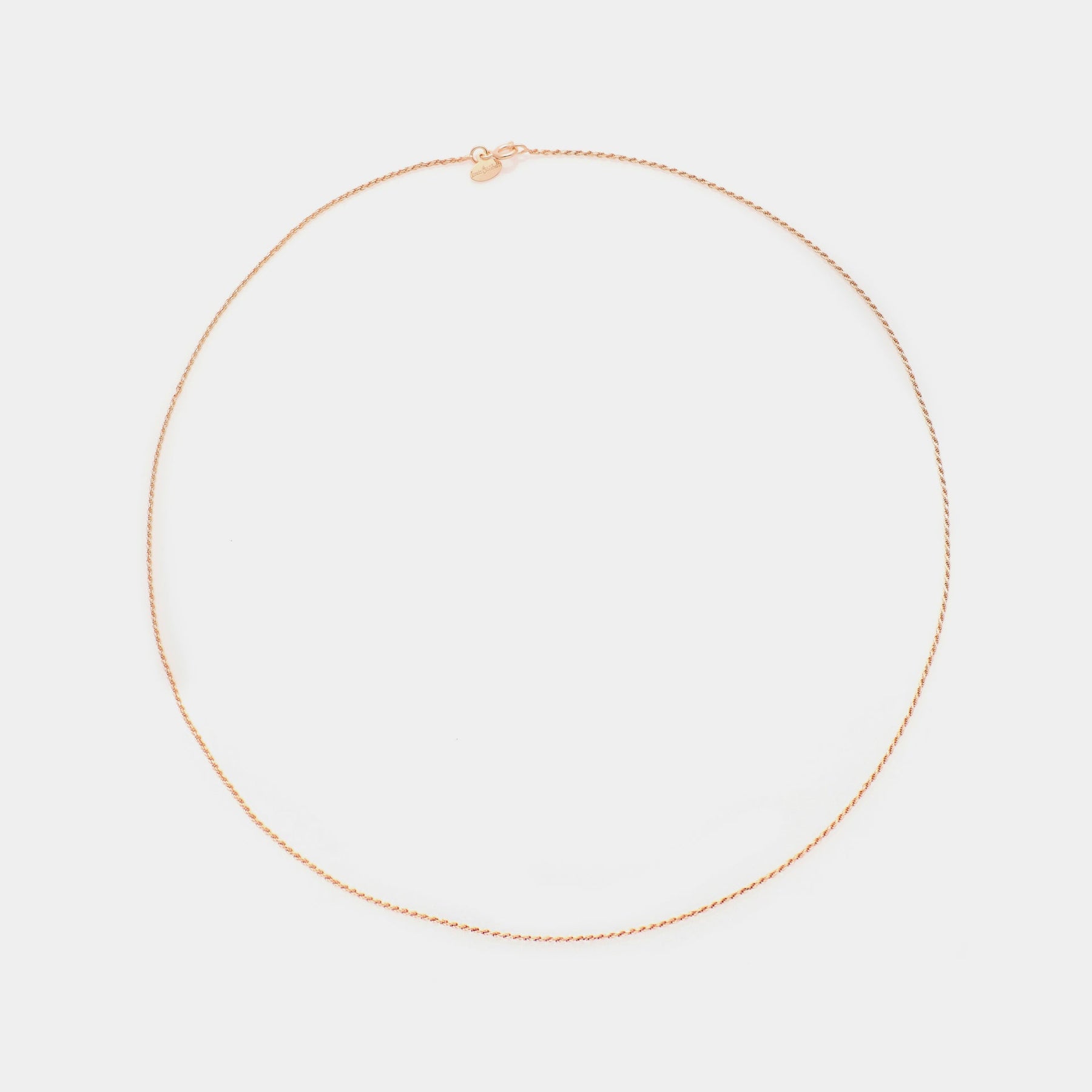Diamond-Patterned TORCHON Chain in Rose Silver