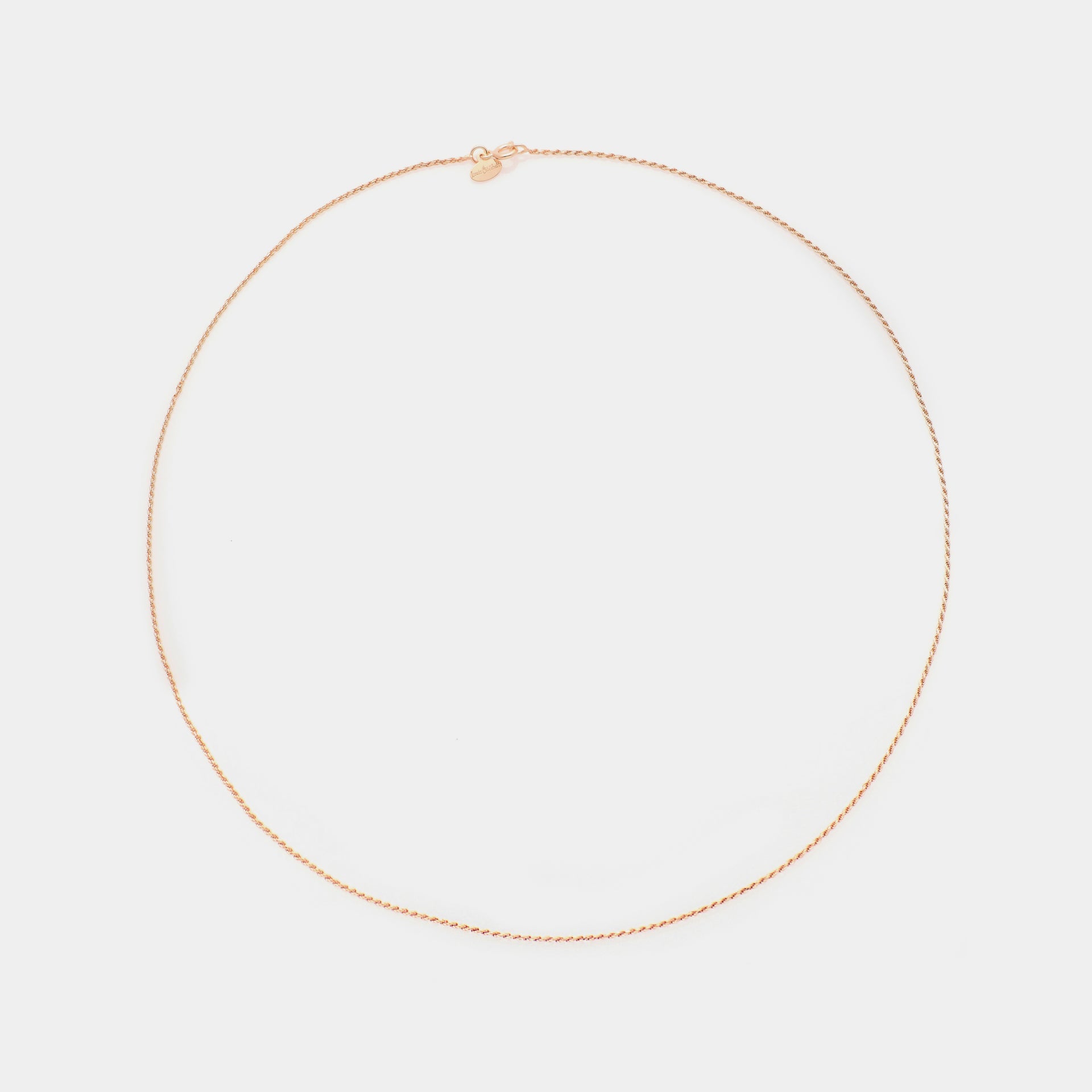 Diamond-Patterned TORCHON Chain in Rose Silver