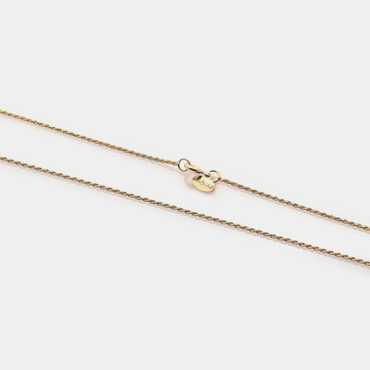 Twisted Diamond Chain in Gold-Plated Silver