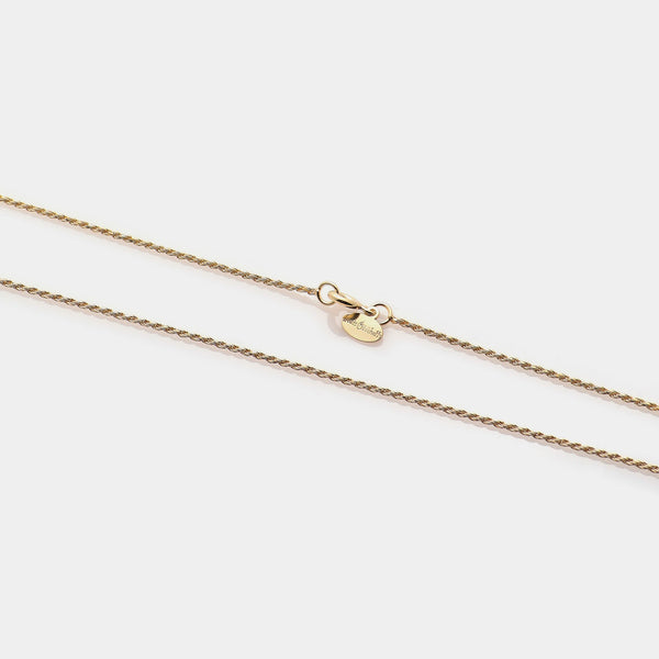 Twisted Diamond Chain in Gold-Plated Silver