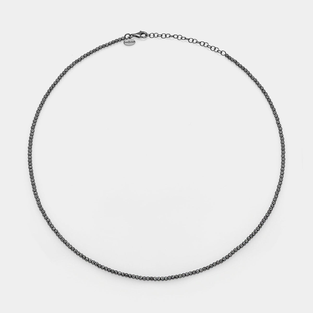 Brushed silver necklace ref. LC19
