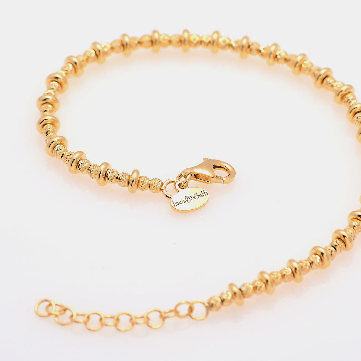 Yellow gold plated silver bracelet ref. LC1