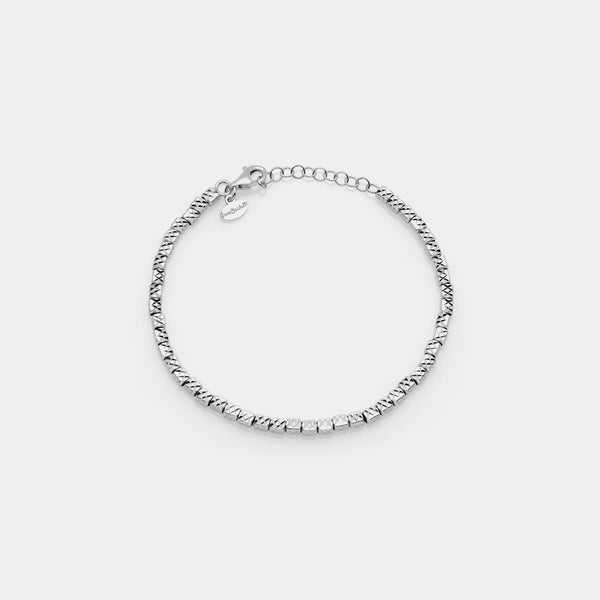 Rhodium-plated silver bracelet ref. LC21
