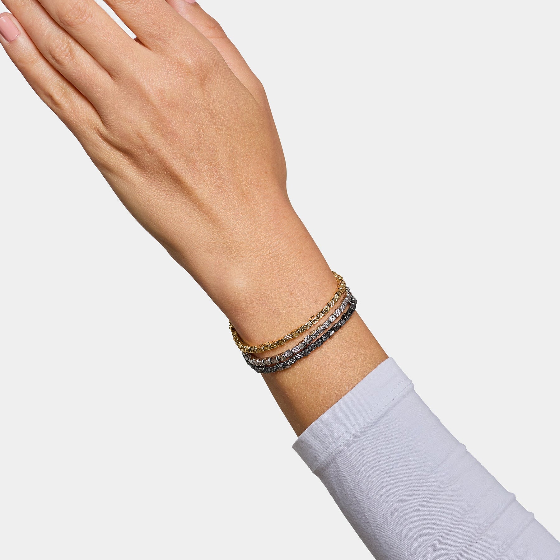 Yellow gold plated silver bracelet ref. LC24