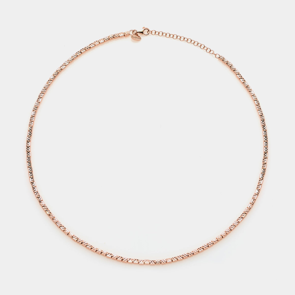 Rose gold plated silver necklace ref. LC28