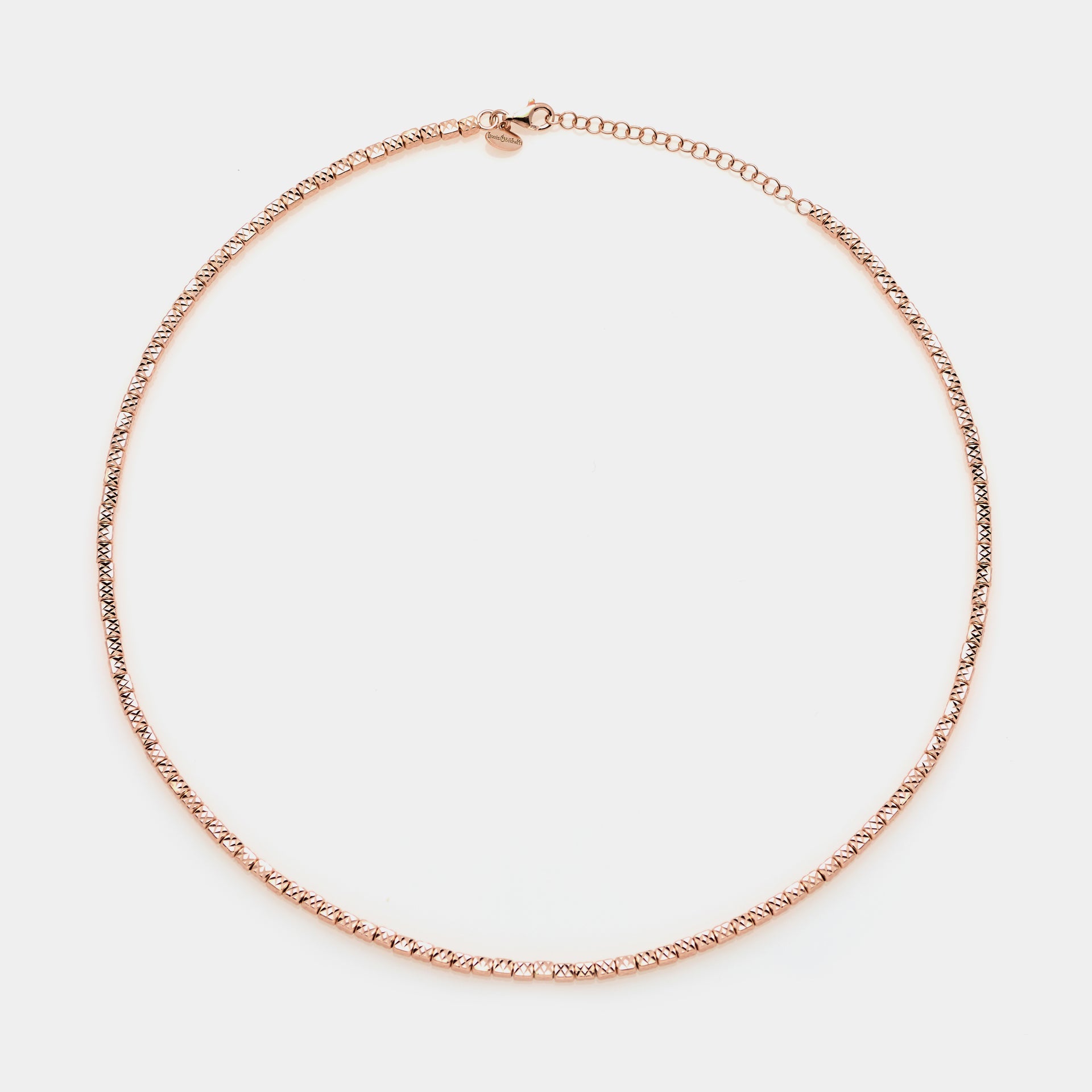 Rose gold plated silver necklace ref. LC28