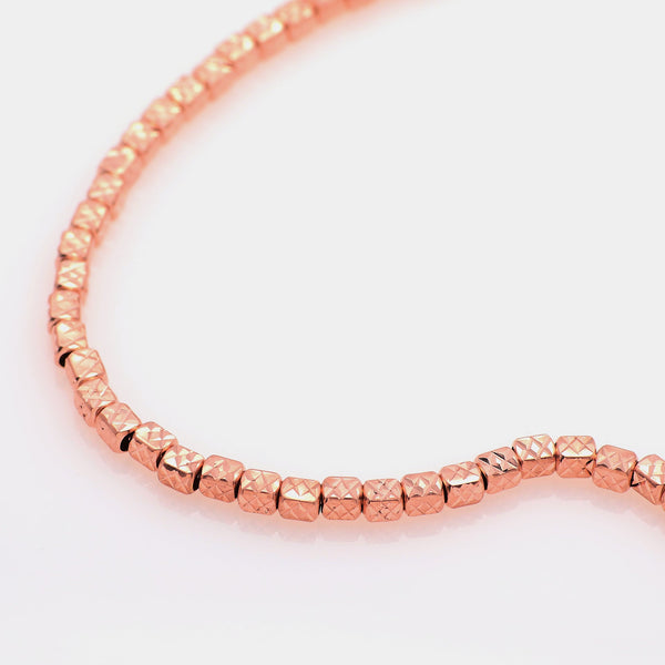 Rose gold plated silver necklace ref. LC28