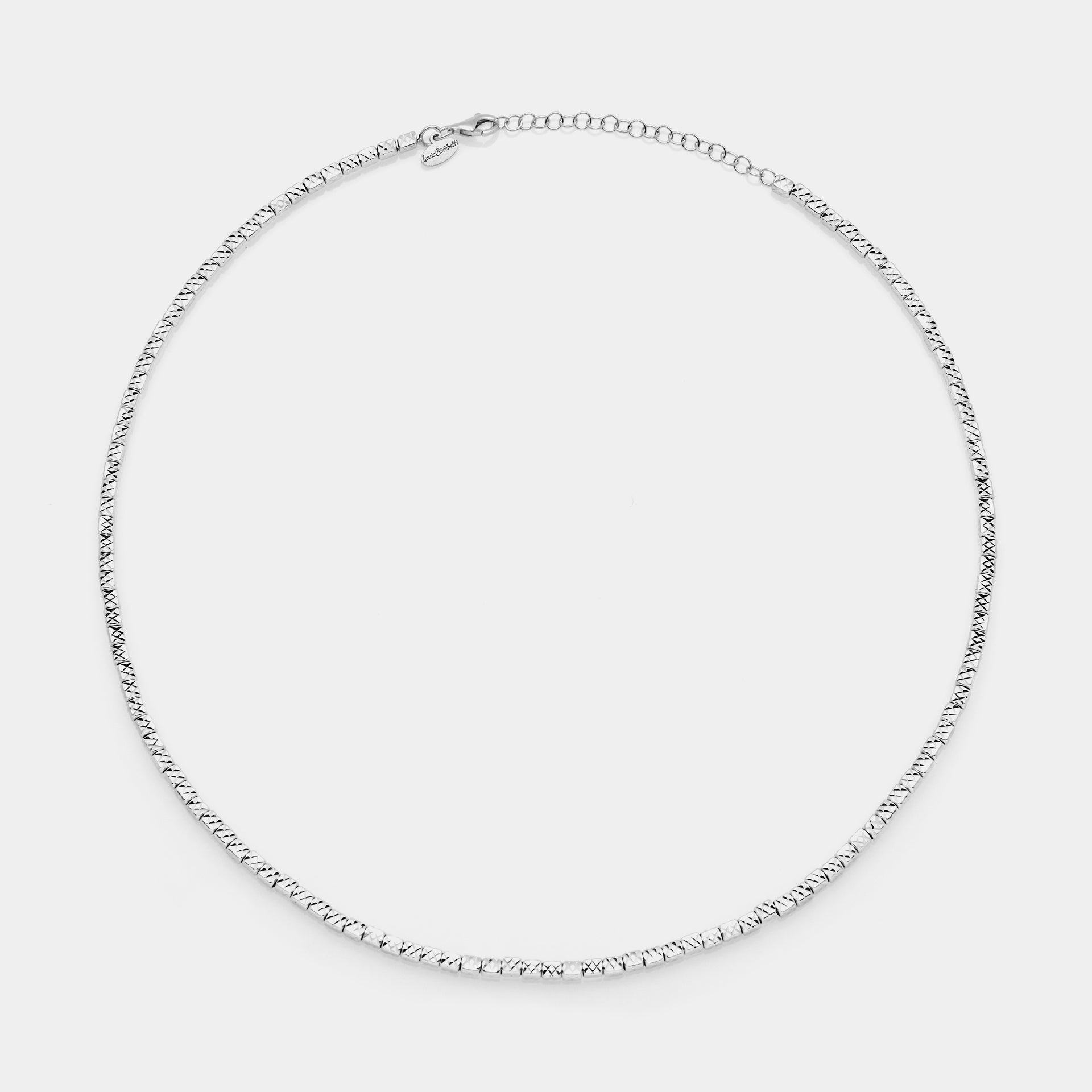 Natural silver necklace ref. LC29