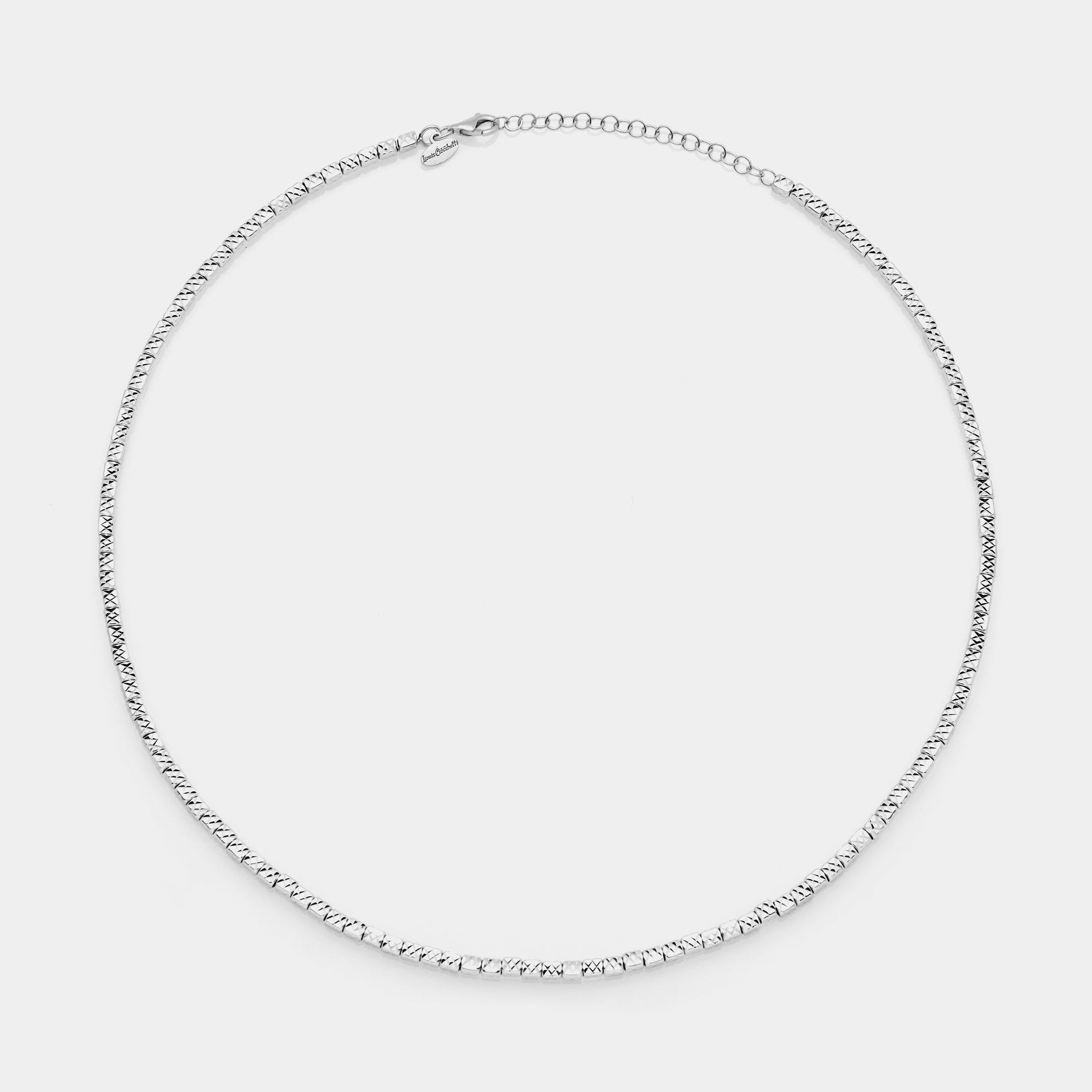 Natural silver necklace ref. LC29