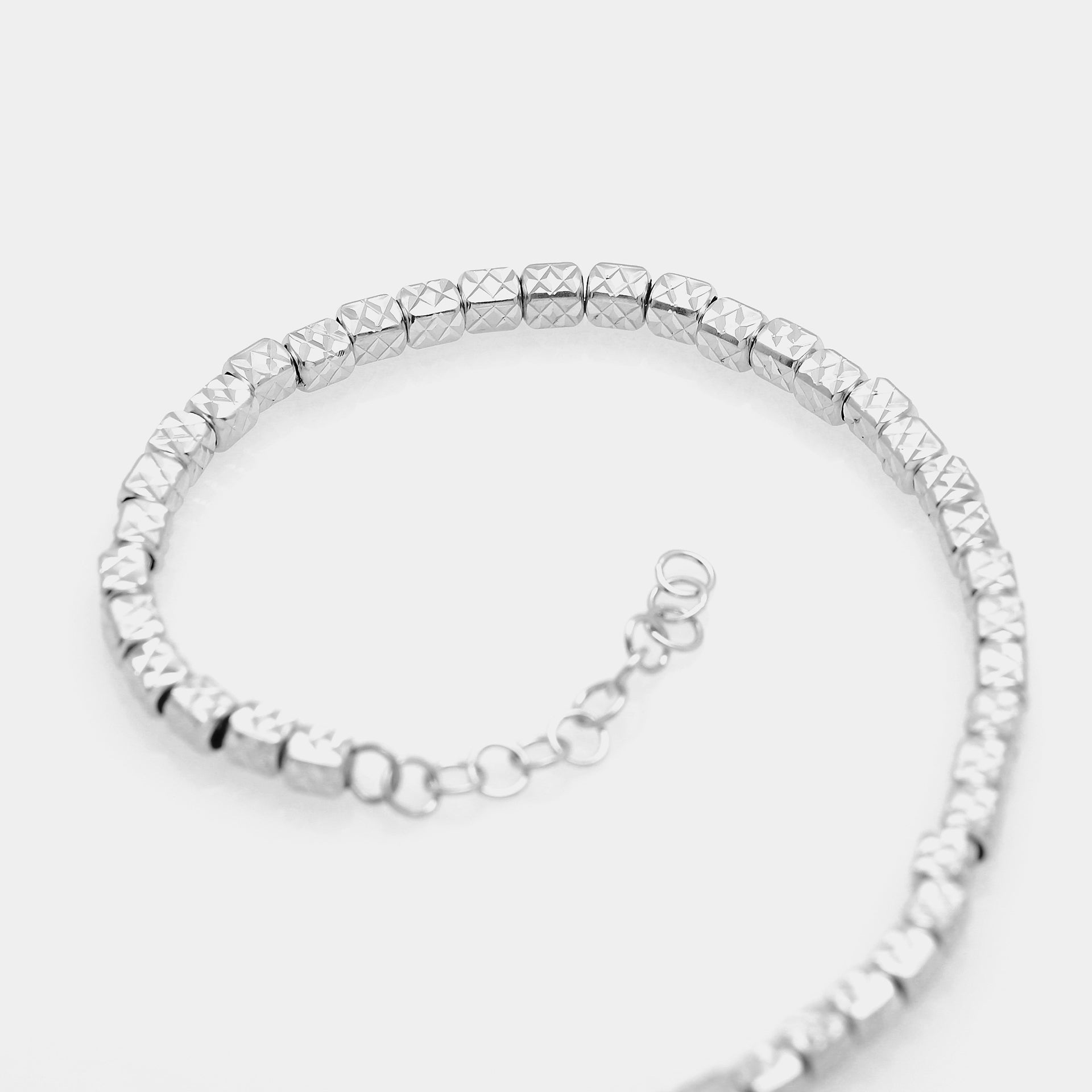 Natural silver necklace ref. LC29