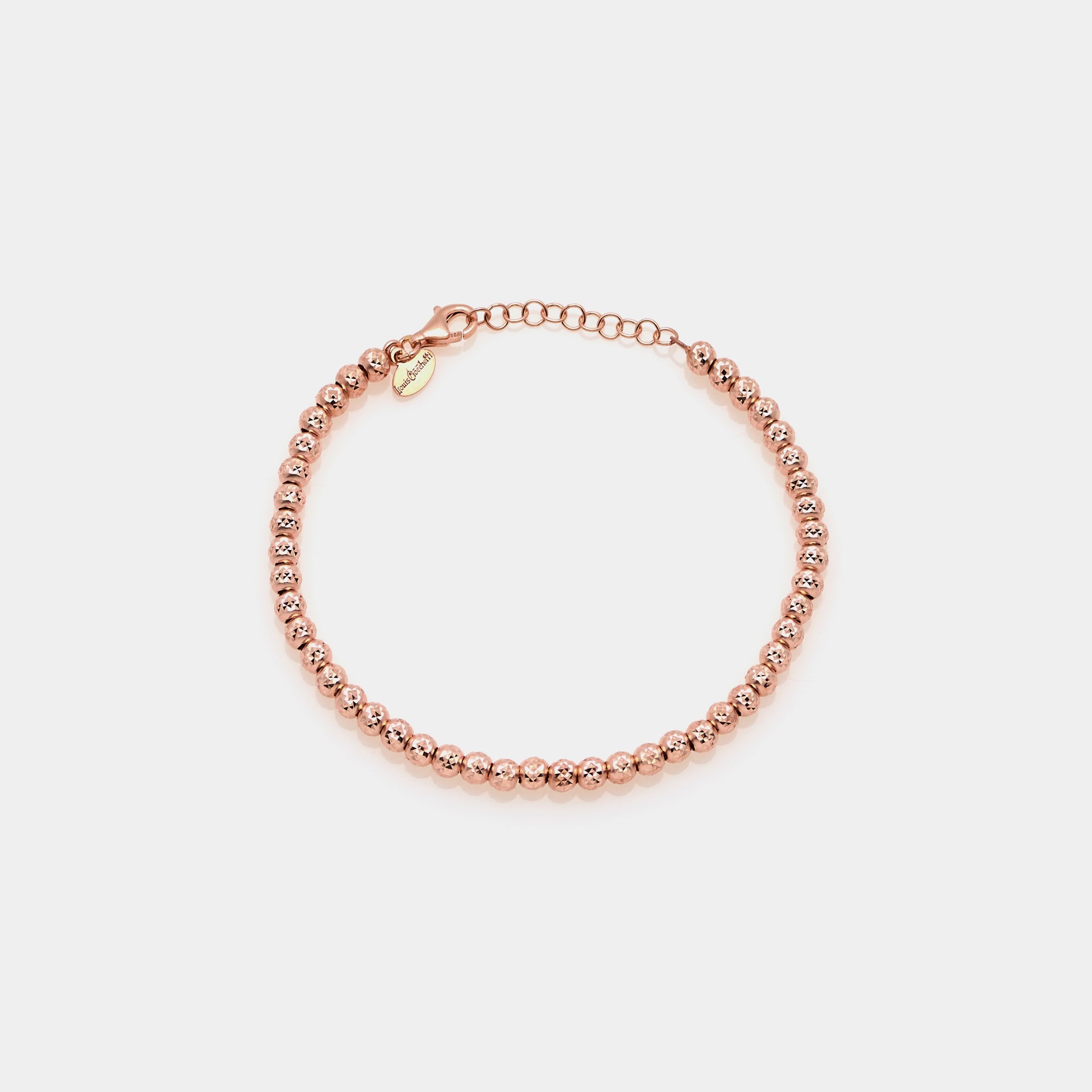 Silver bracelet plated in rose gold ref. LC32