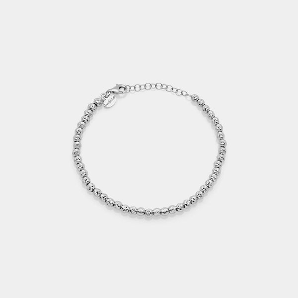 Pulsera de plata chapada en rodio ref. LC34