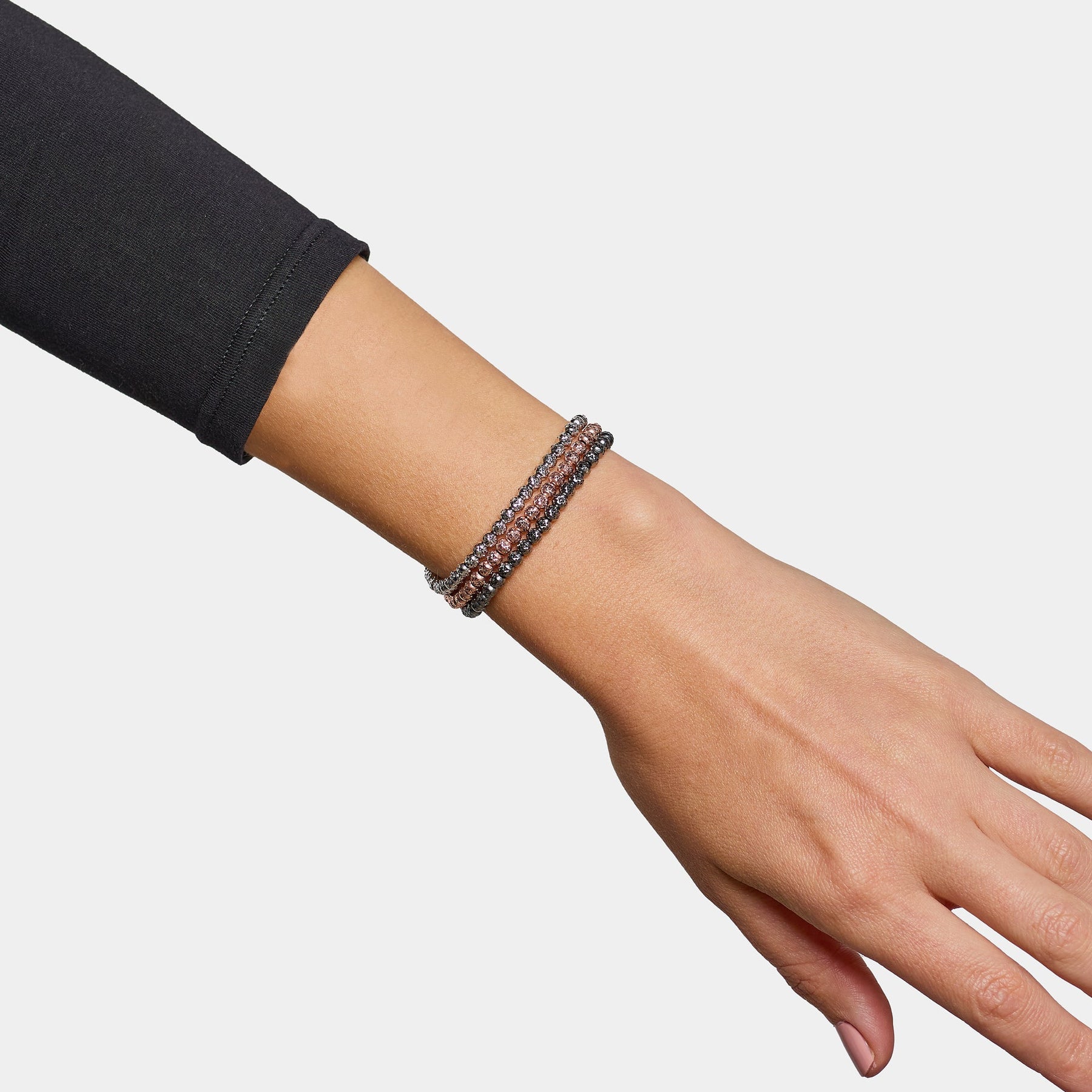 Rhodium-plated silver bracelet ref. LC34