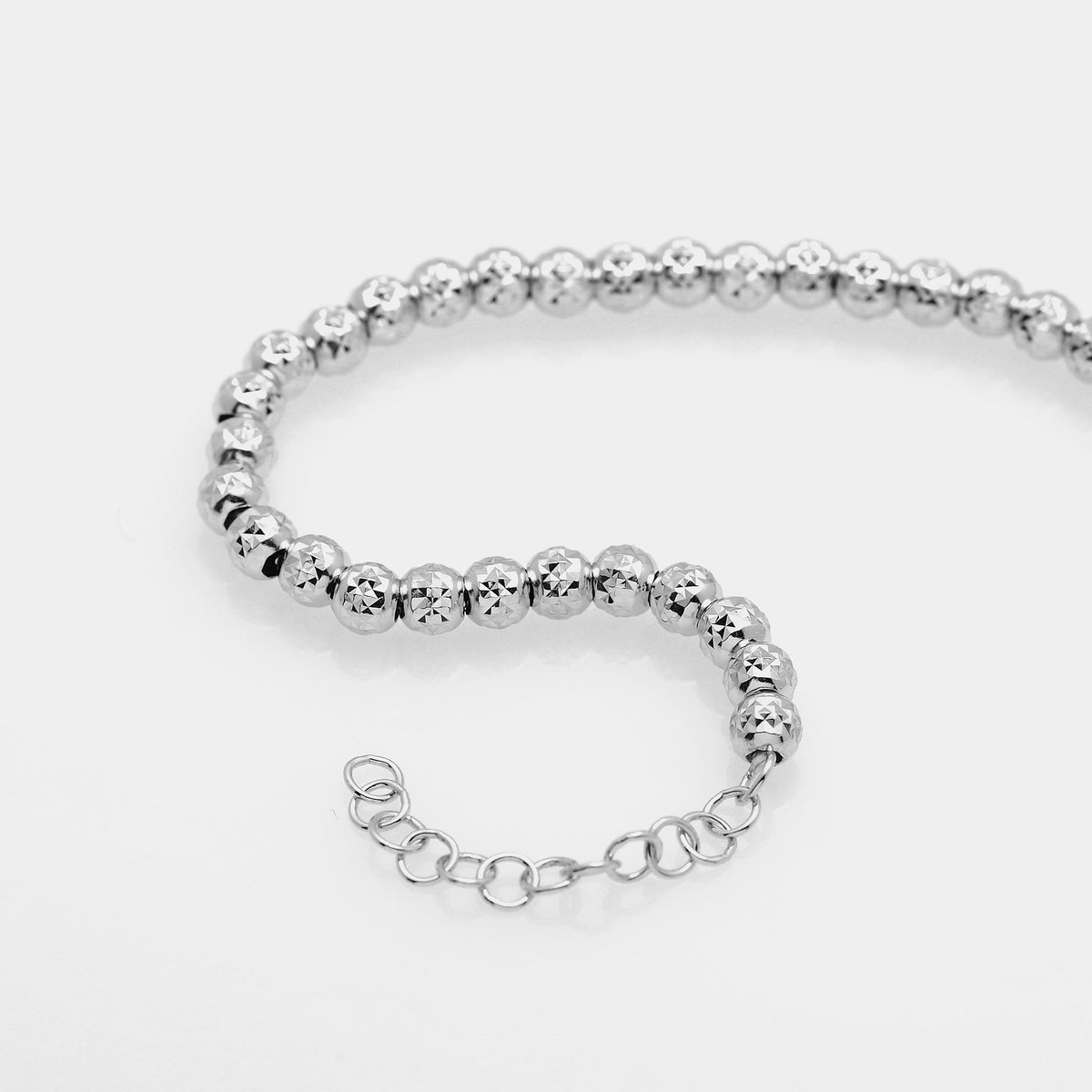 XL Rhodium-Plated Silver Bracelet ref. LC34-L