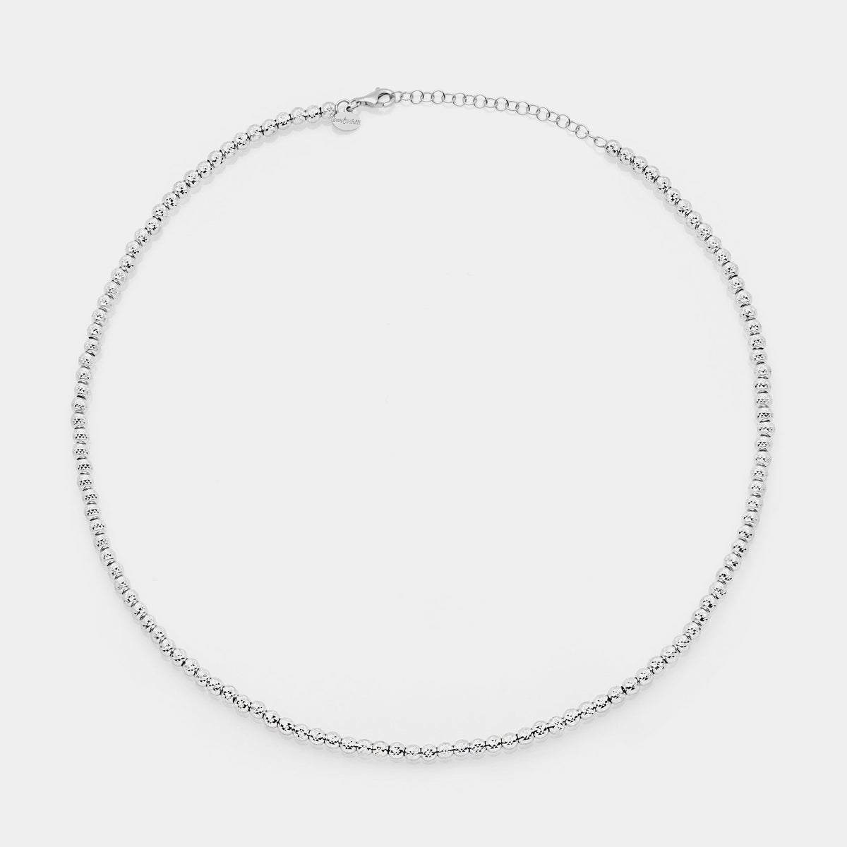Natural silver necklace ref. LC36