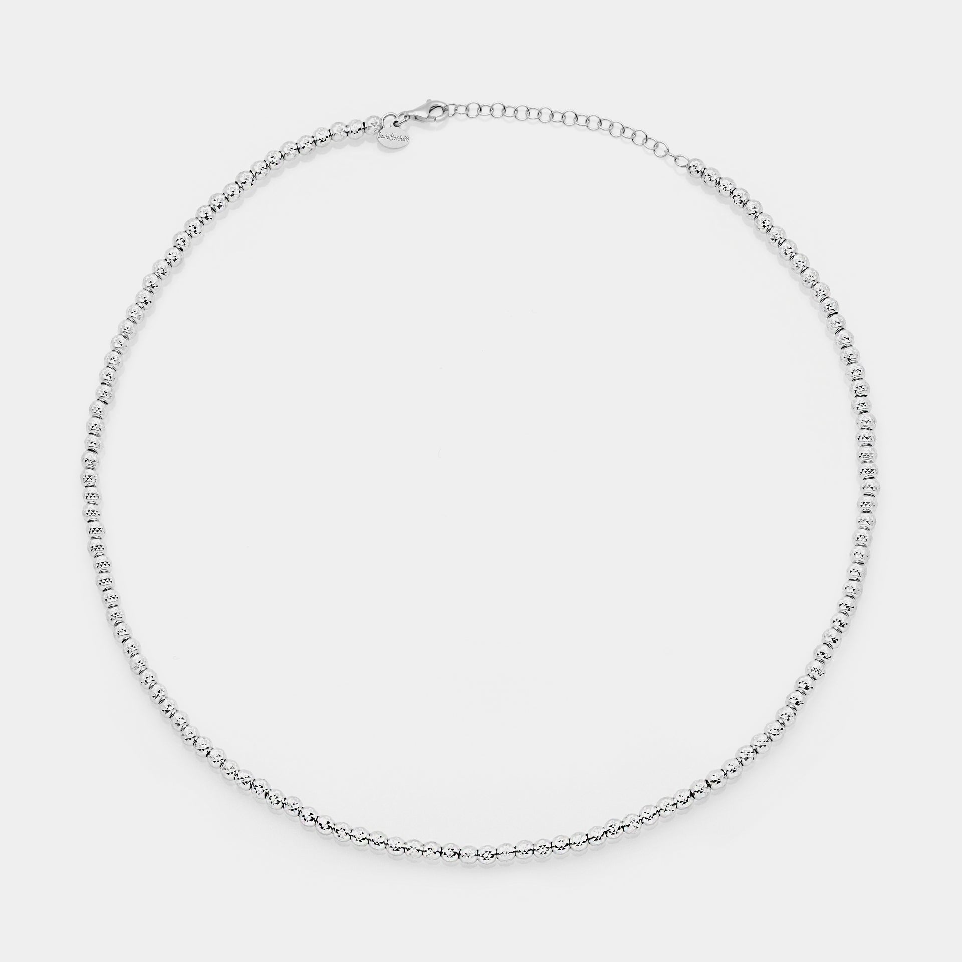 Natural silver necklace ref. LC36