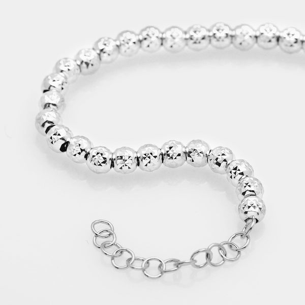 Natural silver necklace ref. LC36