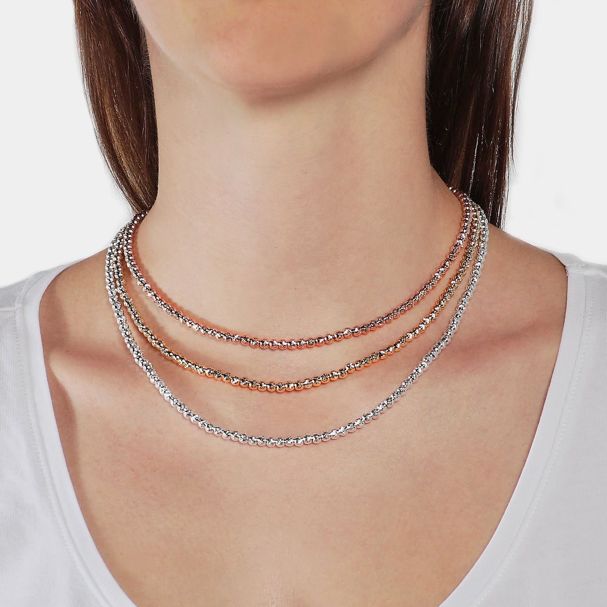 Gold-plated silver necklace ref. LC38