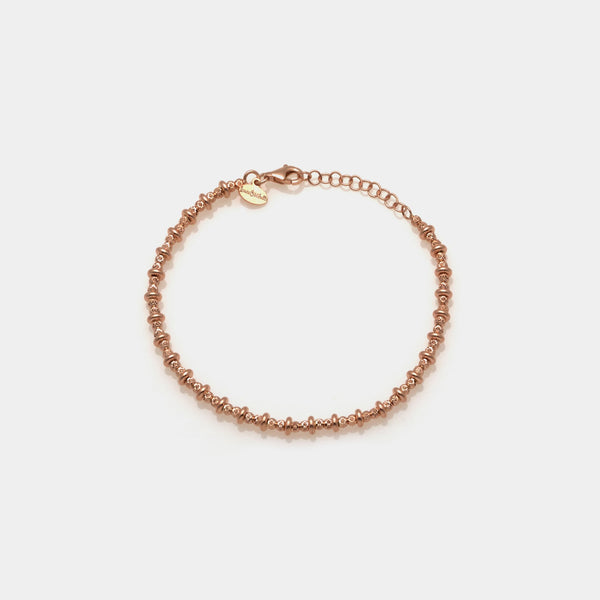 Silver bracelet plated with rose gold ref. LC3