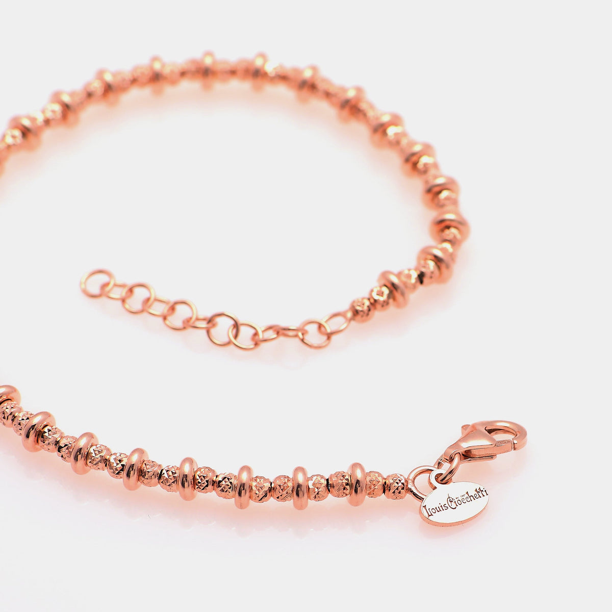 Silver bracelet plated with rose gold ref. LC3