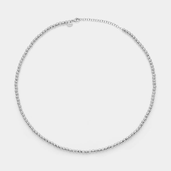 Collar de plata chapada en rodio ref. LC40