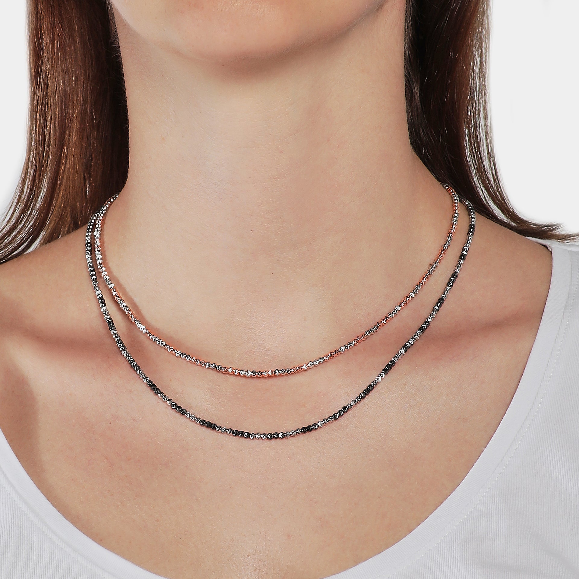 Collar de plata multicolor ref. LC56