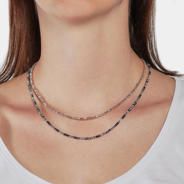 Collar de plata multicolor ref. LC56