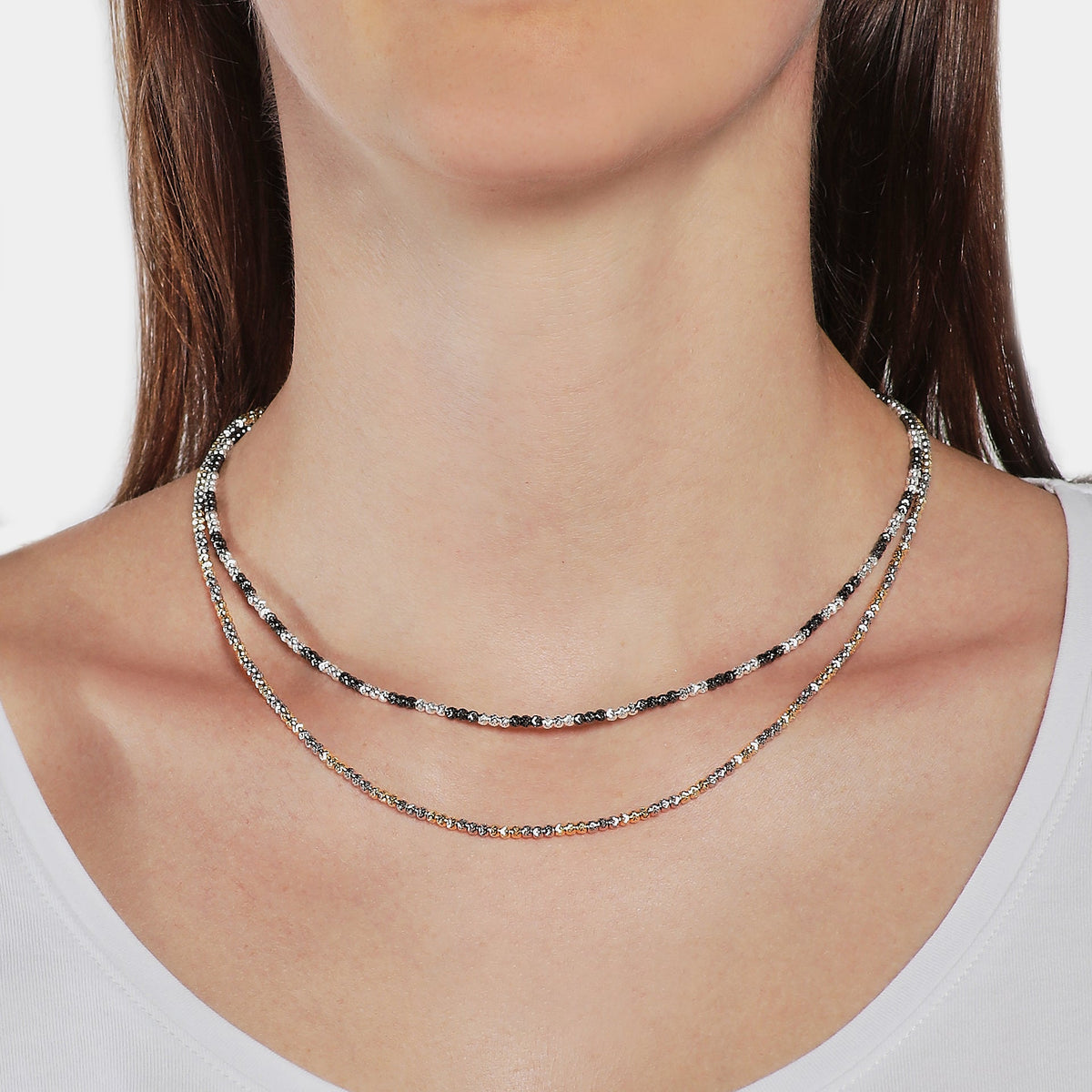 Multicolor Silver Necklace ref. LC57
