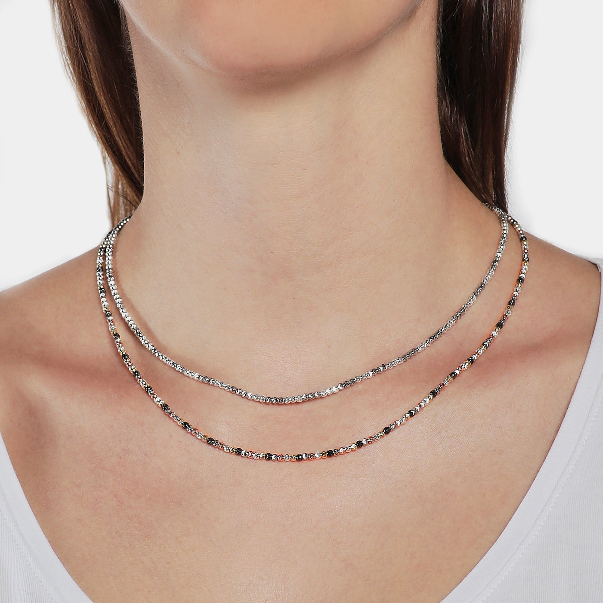 Multicolor Silver Necklace ref. LC58