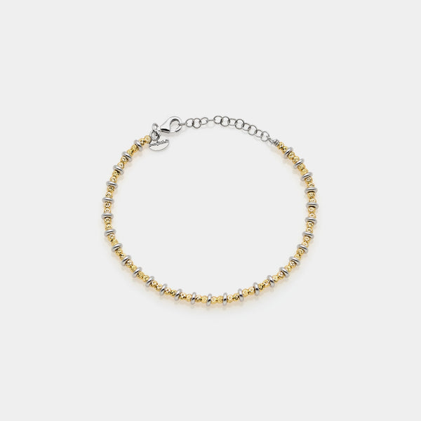 Two-tone silver bracelet ref. LC61