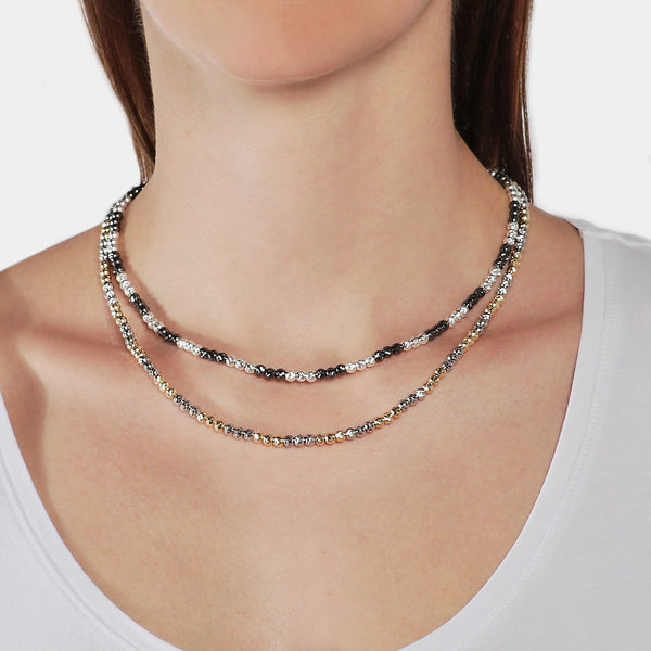 Collar de plata multicolor ref. LC75