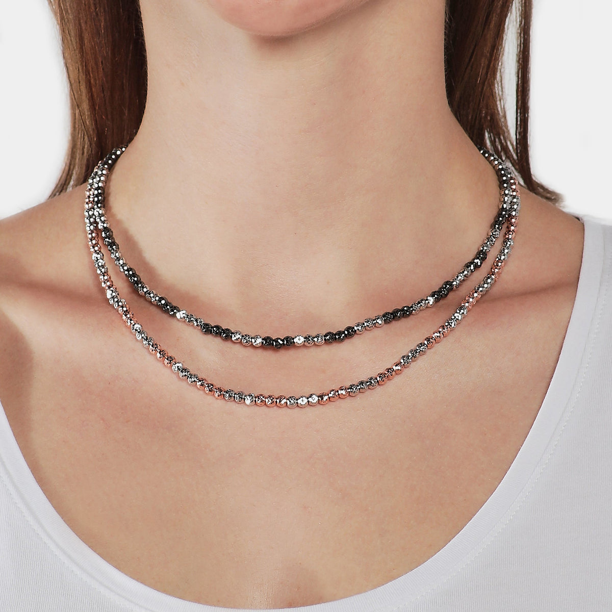 Collar de plata multicolor ref. LC78
