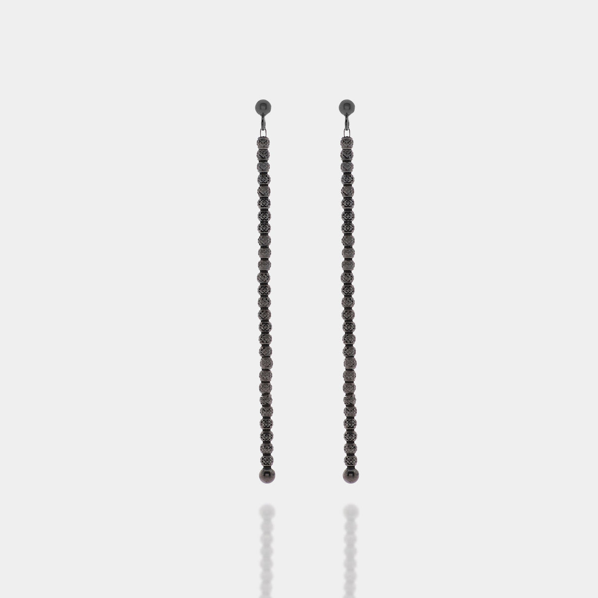 Brushed Silver Drop Earrings ref. LC79