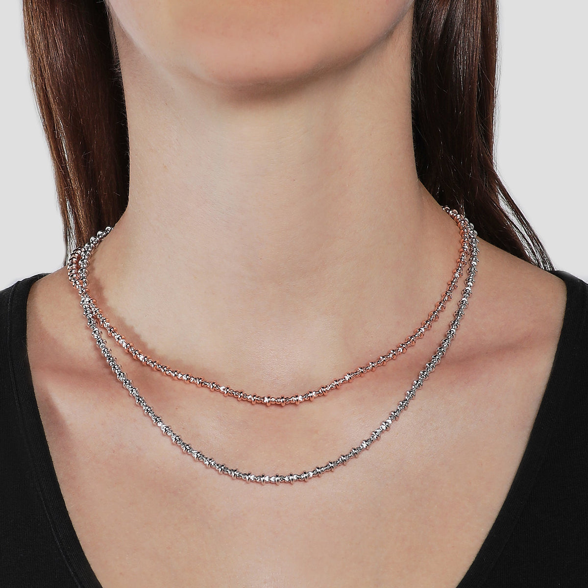 Rose Gold Plated Silver Necklace ref. LC8