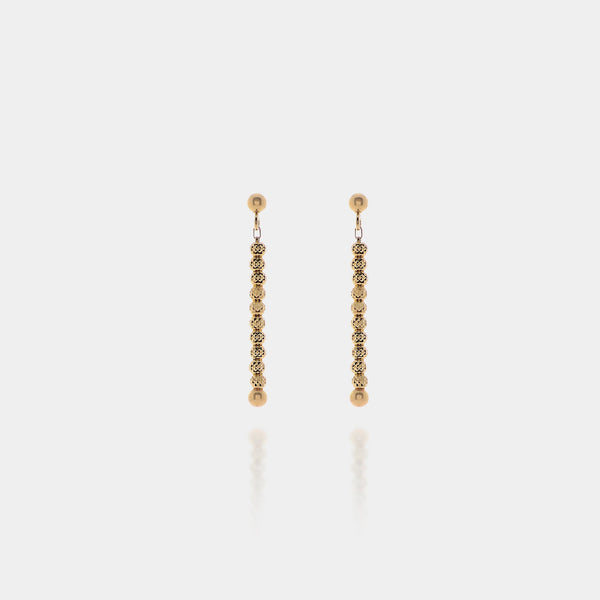 Pendientes colgantes de plata chapada en oro amarillo ref. LC92