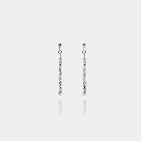 Pendientes colgantes de plata natural ref. LC93