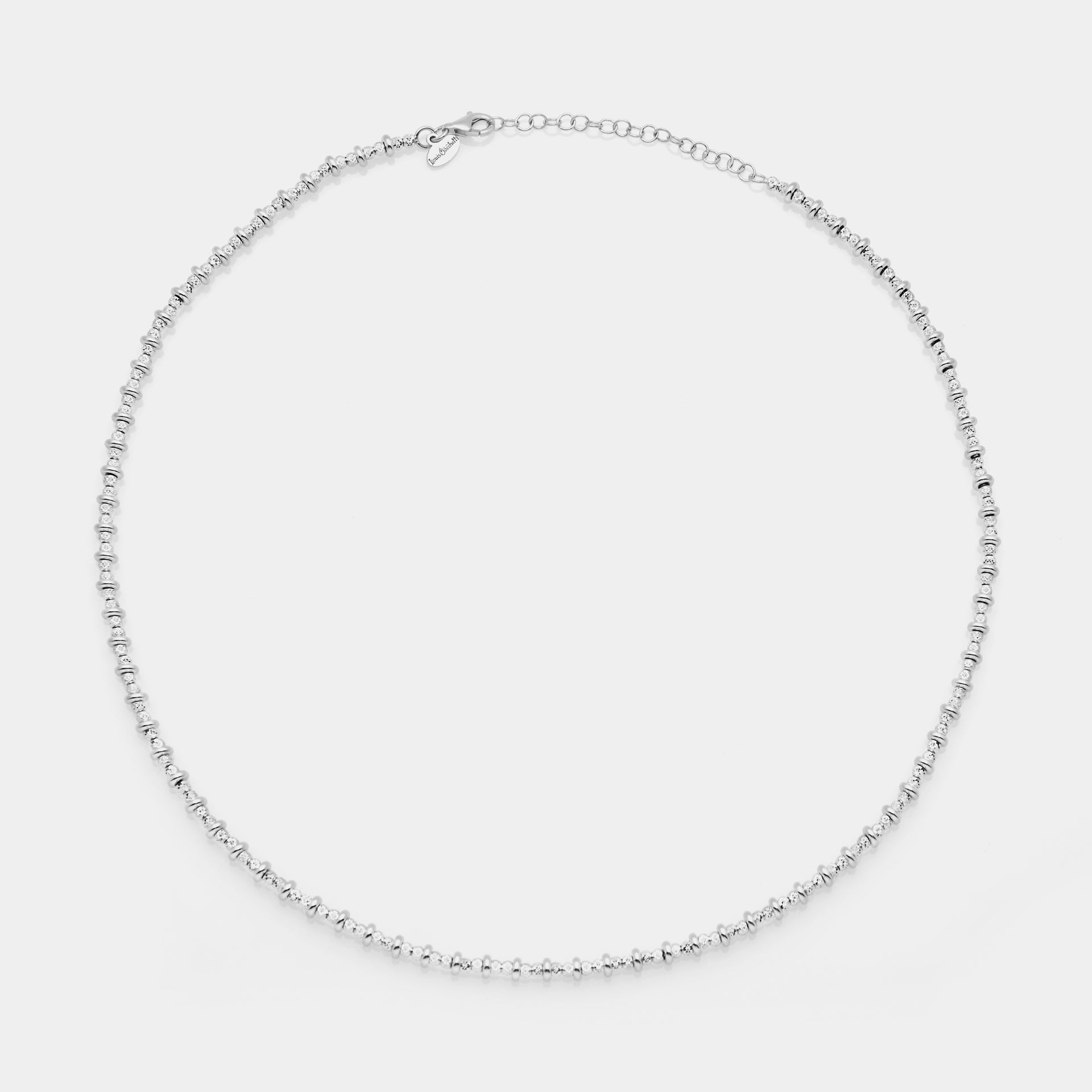 Natural silver necklace ref. LC9