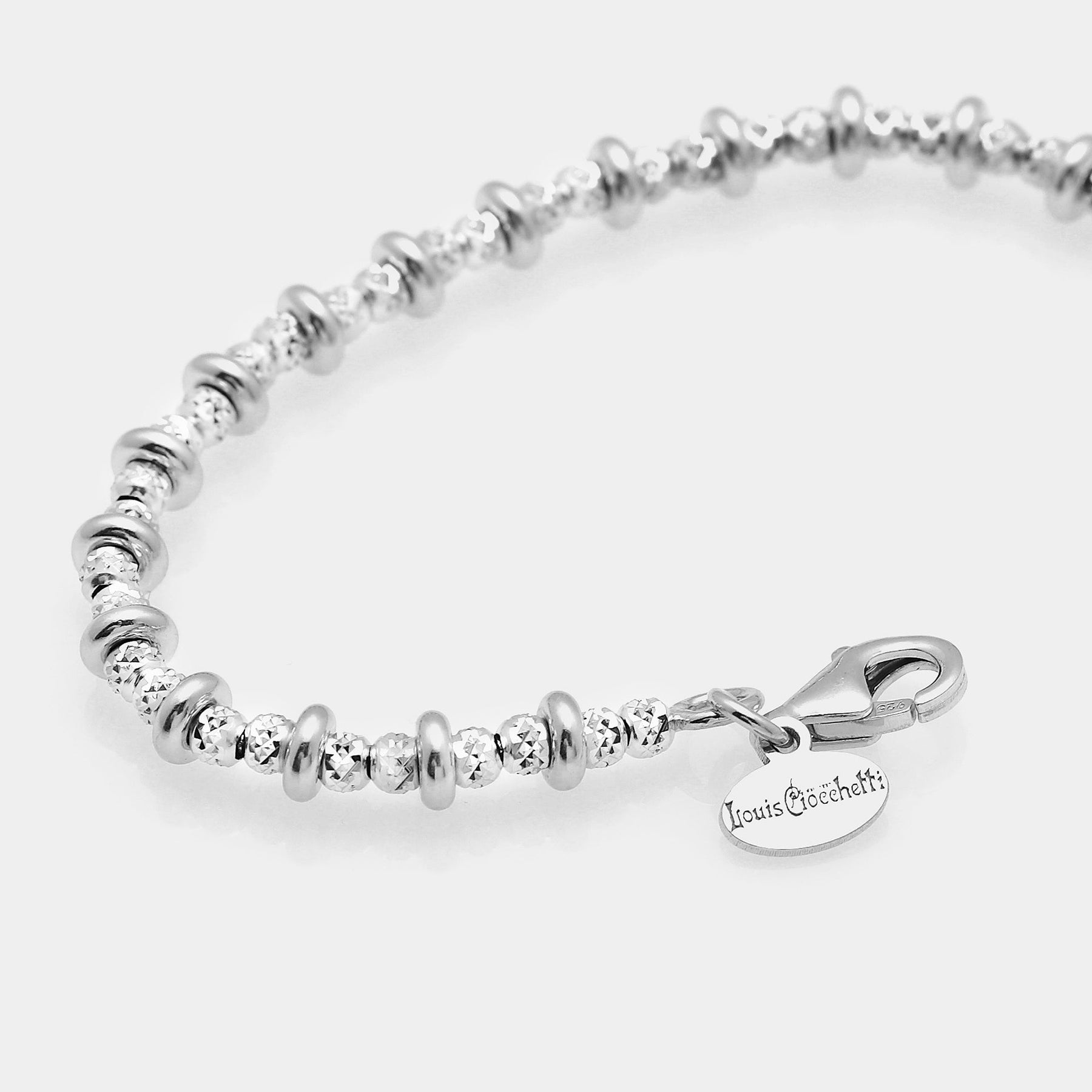 Natural silver necklace ref. LC9