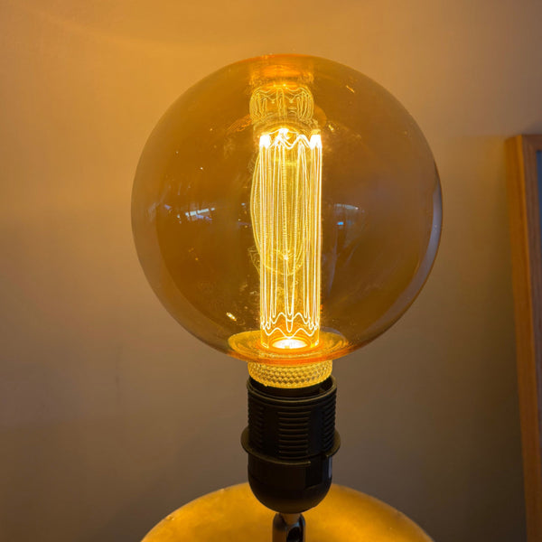 Vintage LED filament globe lamp L501G E27, 3-staps dimbaar, 1800K extra warmwit sfeerlicht