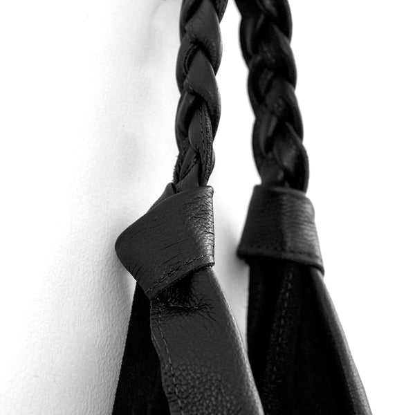 LIANA - Black Suede and Leather Bag