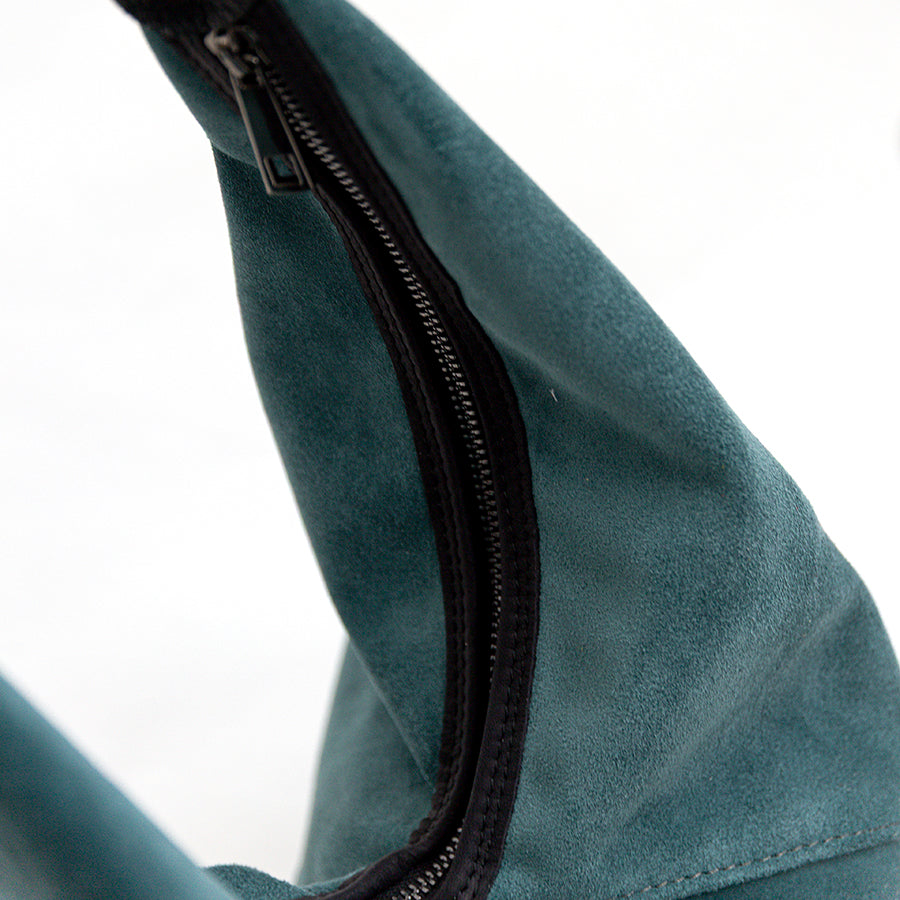LISA - Teal Suede Bag