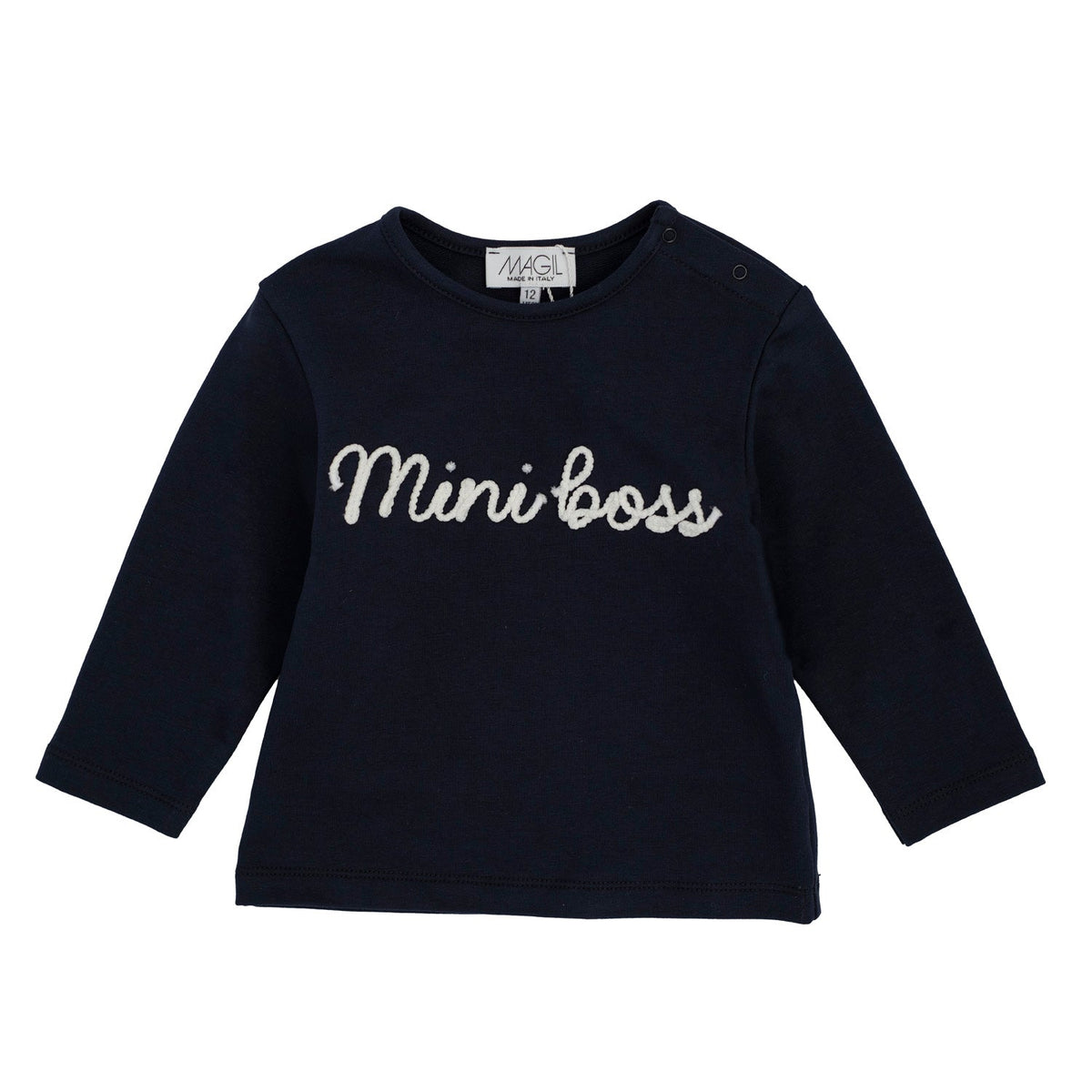 MAGLIA IN FELPA RICAMO
