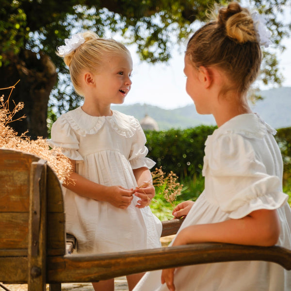 ABITO VISCOSA COLLETTO E MANICA A SBUFFO