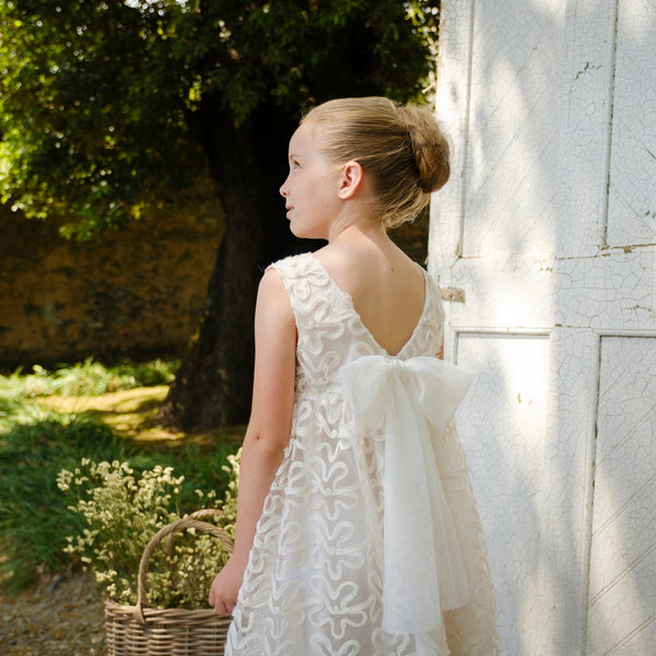 ABITO TULLE CON RICAMO