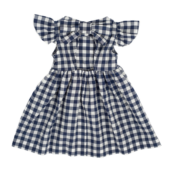ABITO VICHY CON CUT-OUT E FIOCCO