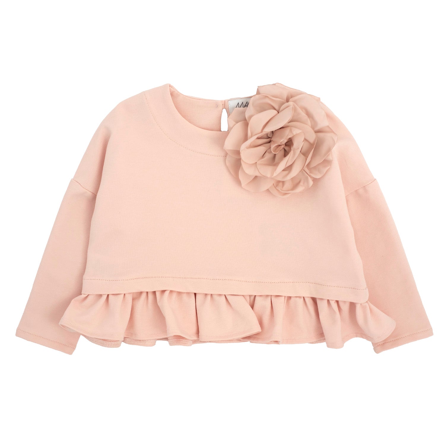 MAGLIA IN FELPA CON ROUCHES