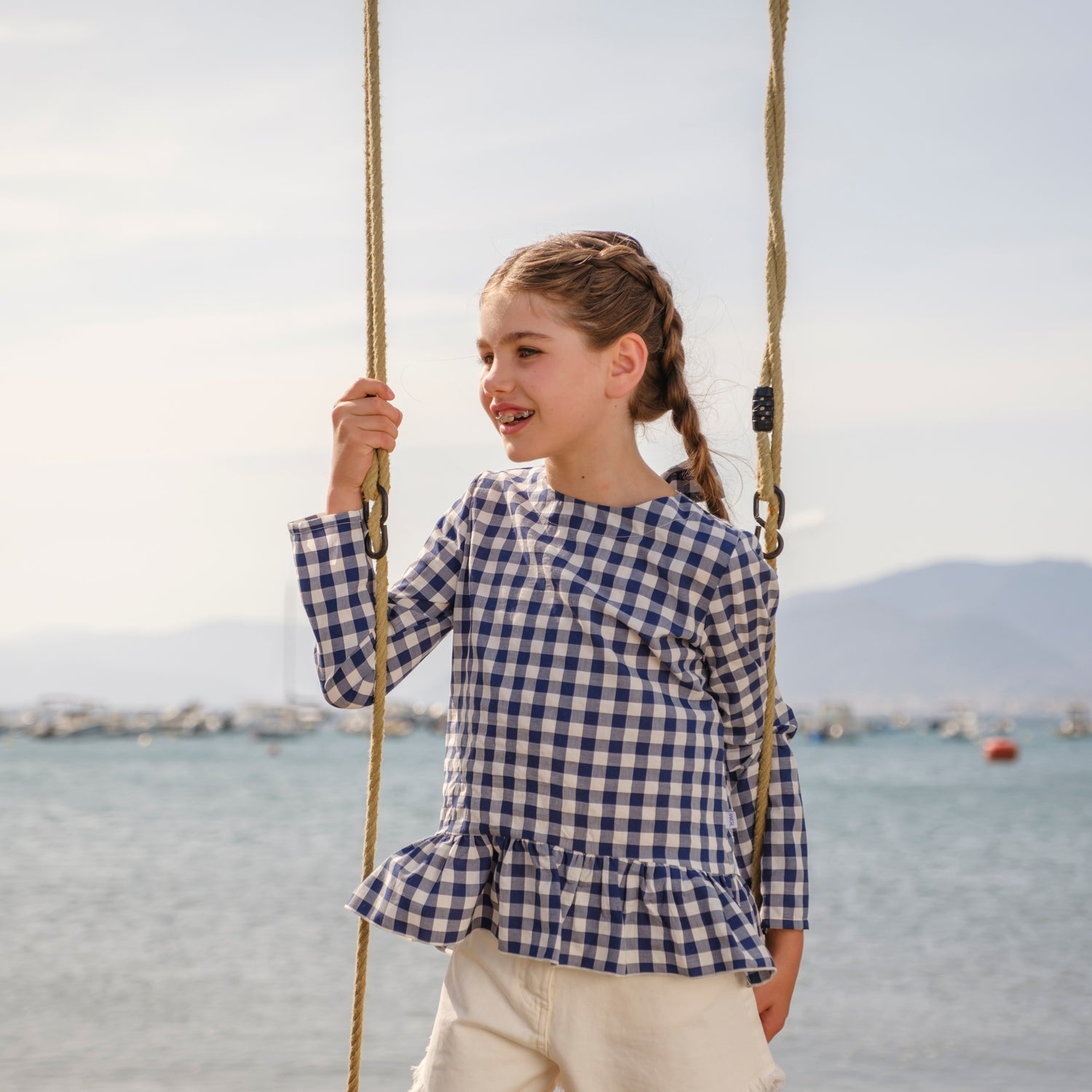 MAGLIA VICHY CON FIOCCO