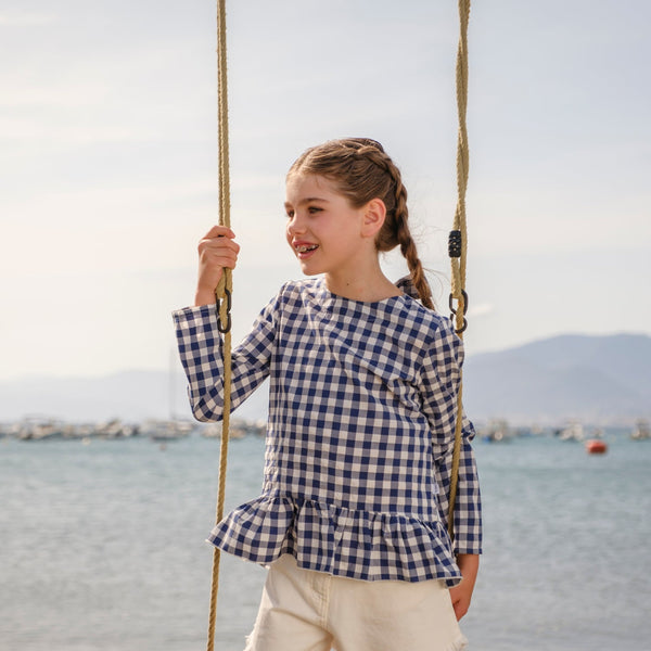 MAGLIA VICHY CON FIOCCO