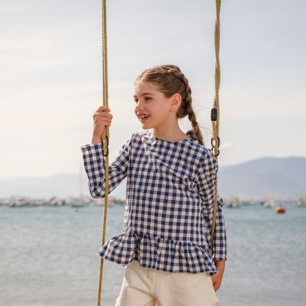 MAGLIA VICHY CON FIOCCO