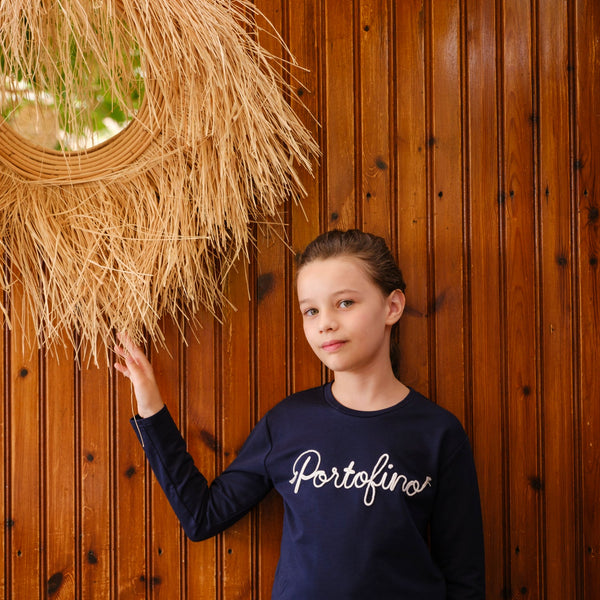 FELPINA CON RICAMO PORTOFINO